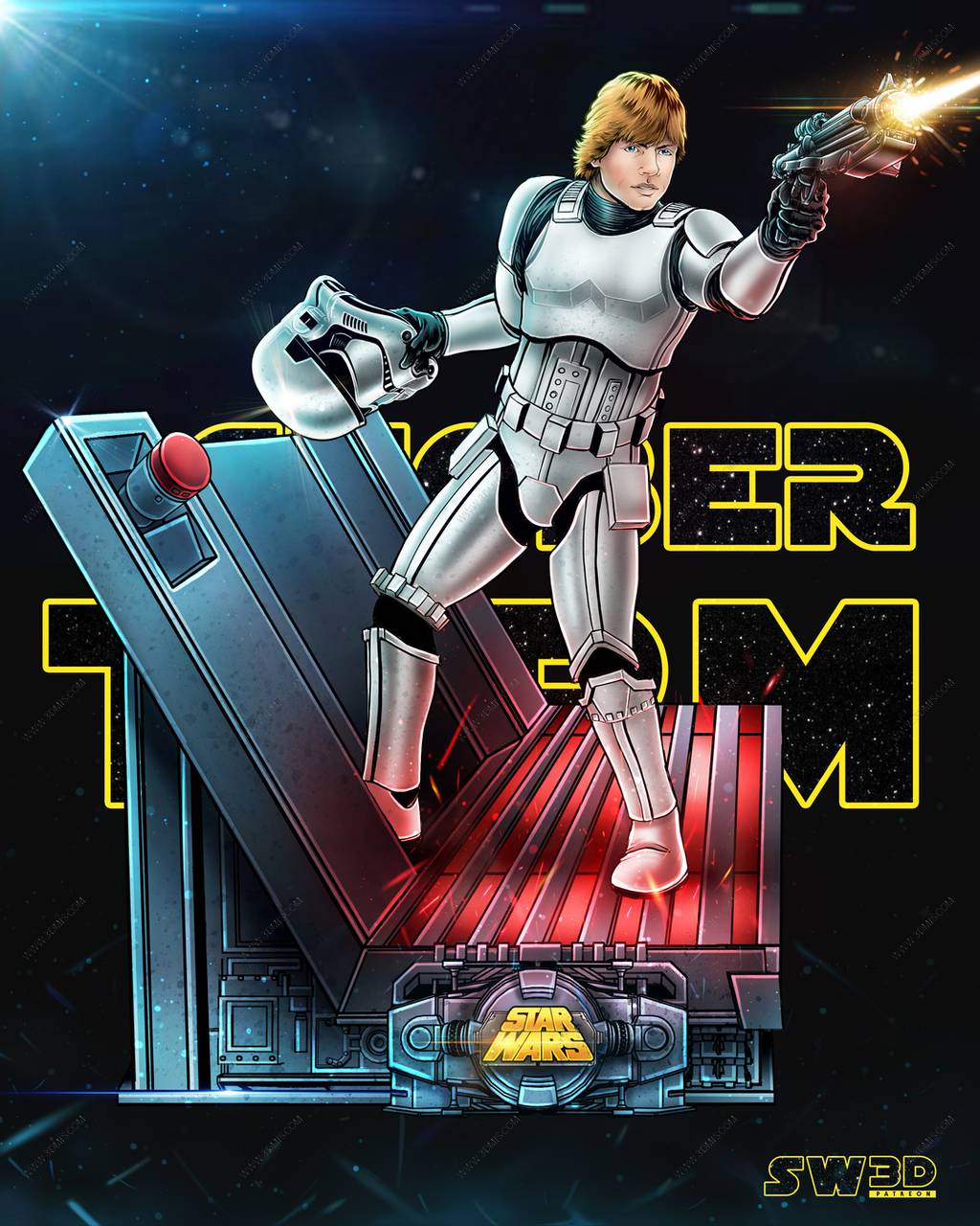 P站图纸印象馆 SW3D 星球大战 大审判官 SW3D 星球大战 大审判官