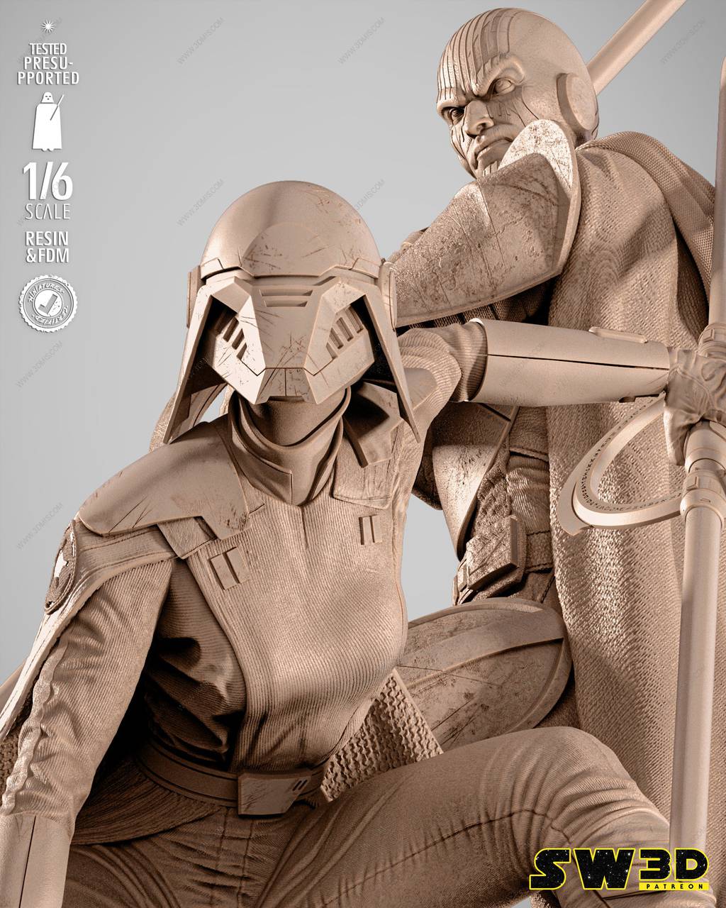 P站图纸印象馆 SW3D 星球大战 大审判官和第二审判官 SW3D 星球大战 大审判官和第二审判官