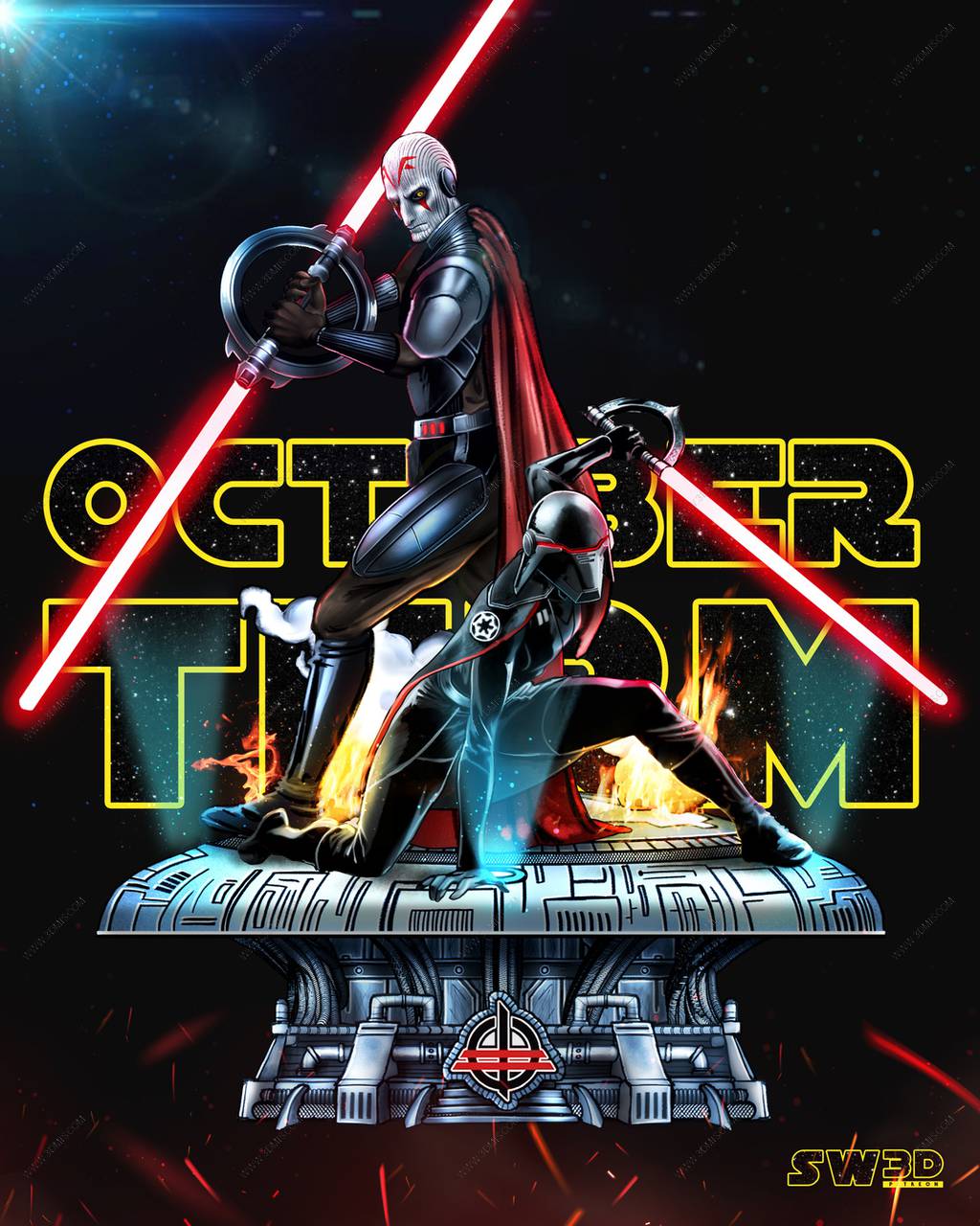 P站图纸印象馆 SW3D 星球大战 大审判官和第二审判官 SW3D 星球大战 大审判官和第二审判官