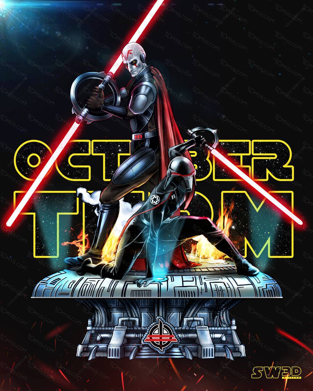 P站图纸印象馆 SW3D 星球大战 大审判官和第二审判官 SW3D 星球大战 大审判官和第二审判官