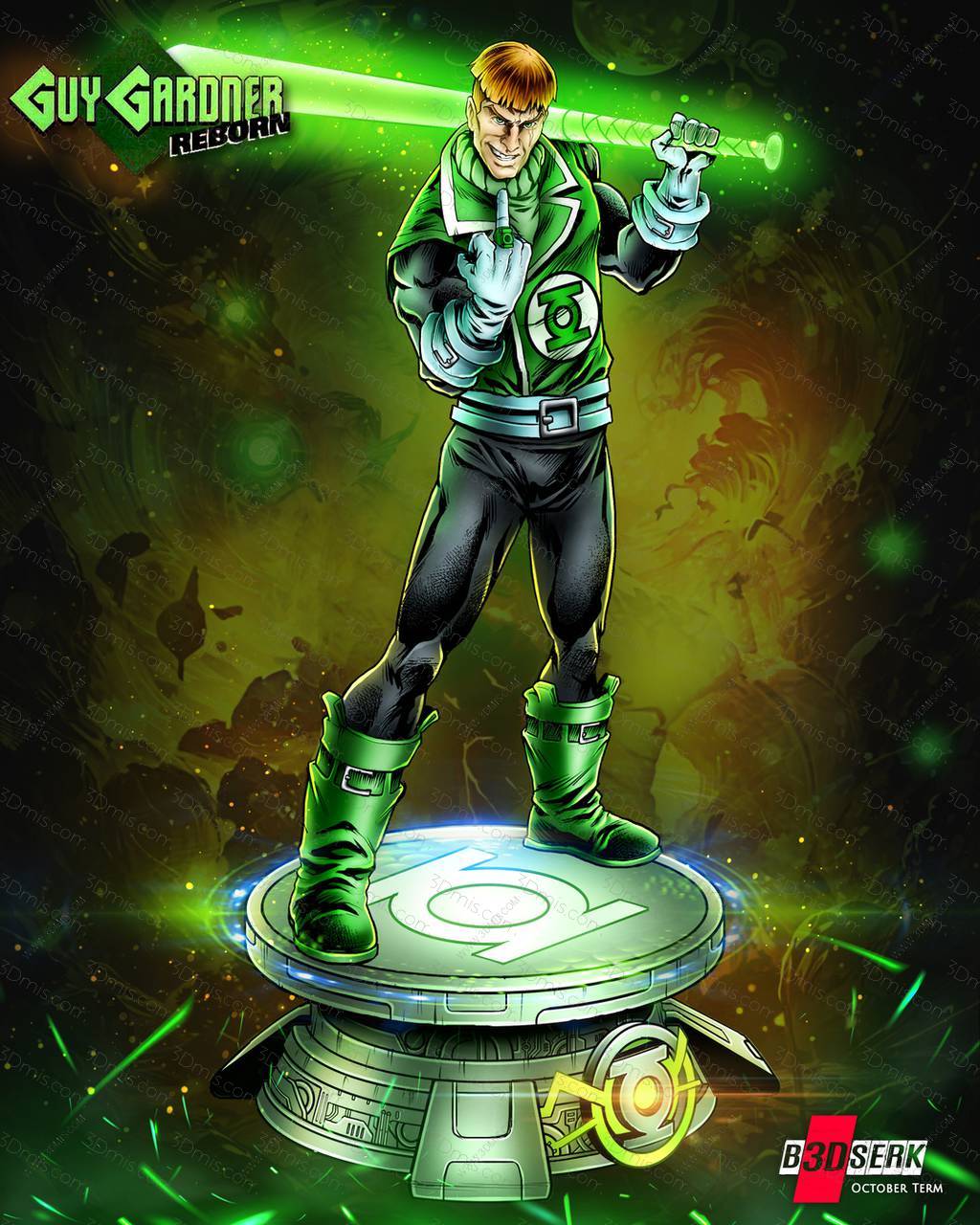 P站图纸印象馆 B3DSERK DC漫画 盖·加德纳 B3DSERK DC漫画 盖·加德纳