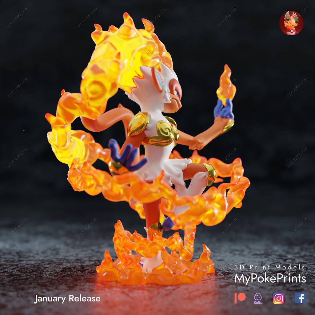 P站图纸印象馆 精灵宝可梦 烈焰猴 精灵宝可梦 烈焰猴