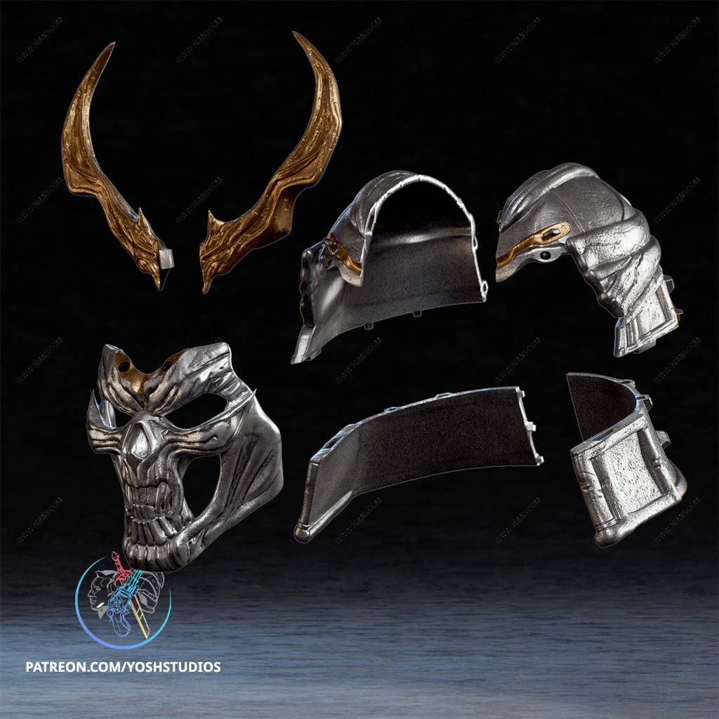 P站图纸印象馆 Yosh 真人快打 少康的面具 Yosh 真人快打 少康的面具