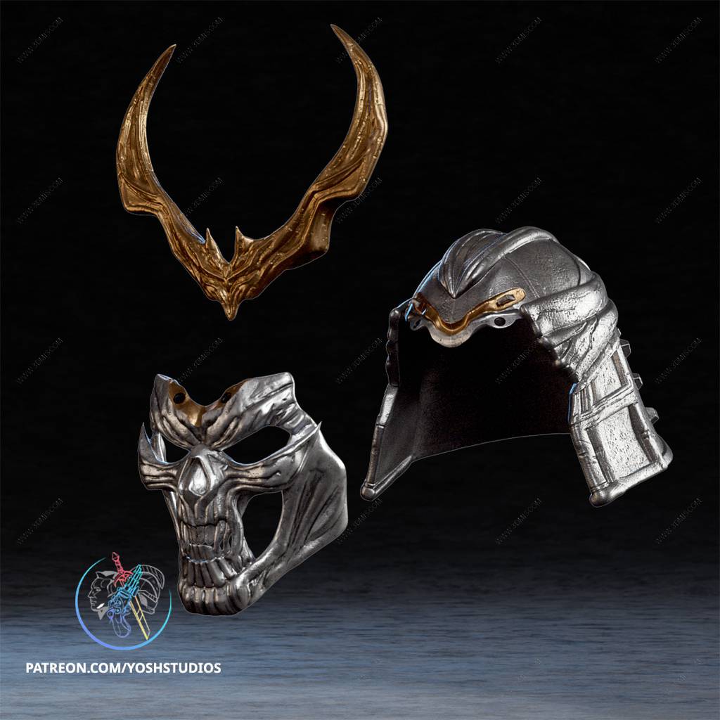 P站图纸印象馆 Yosh 真人快打 少康的面具 Yosh 真人快打 少康的面具