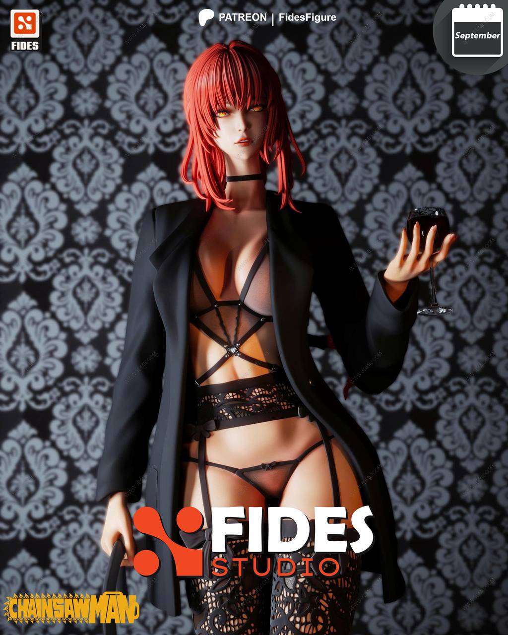 P站图纸印象馆 Fides Figure 链锯人 玛奇玛 Fides Figure 链锯人 玛奇玛