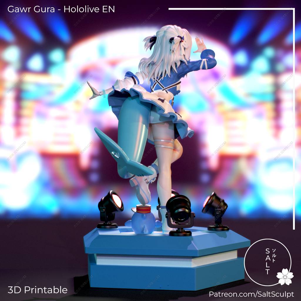 P站图纸印象馆 SaltSculpt 虚拟偶像 噶呜·古拉 SaltSculpt 虚拟偶像 噶呜·古拉