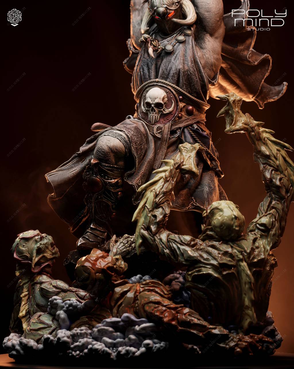 P站图纸印象馆 PolyMind 漫威 死亡使者 PolyMind 漫威 死亡使者