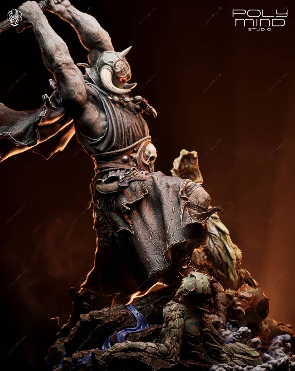 P站图纸印象馆 PolyMind 漫威 死亡使者 PolyMind 漫威 死亡使者