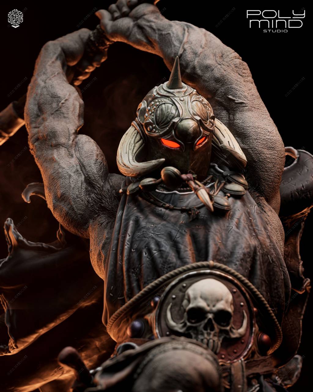 P站图纸印象馆 PolyMind 漫威 死亡使者 PolyMind 漫威 死亡使者