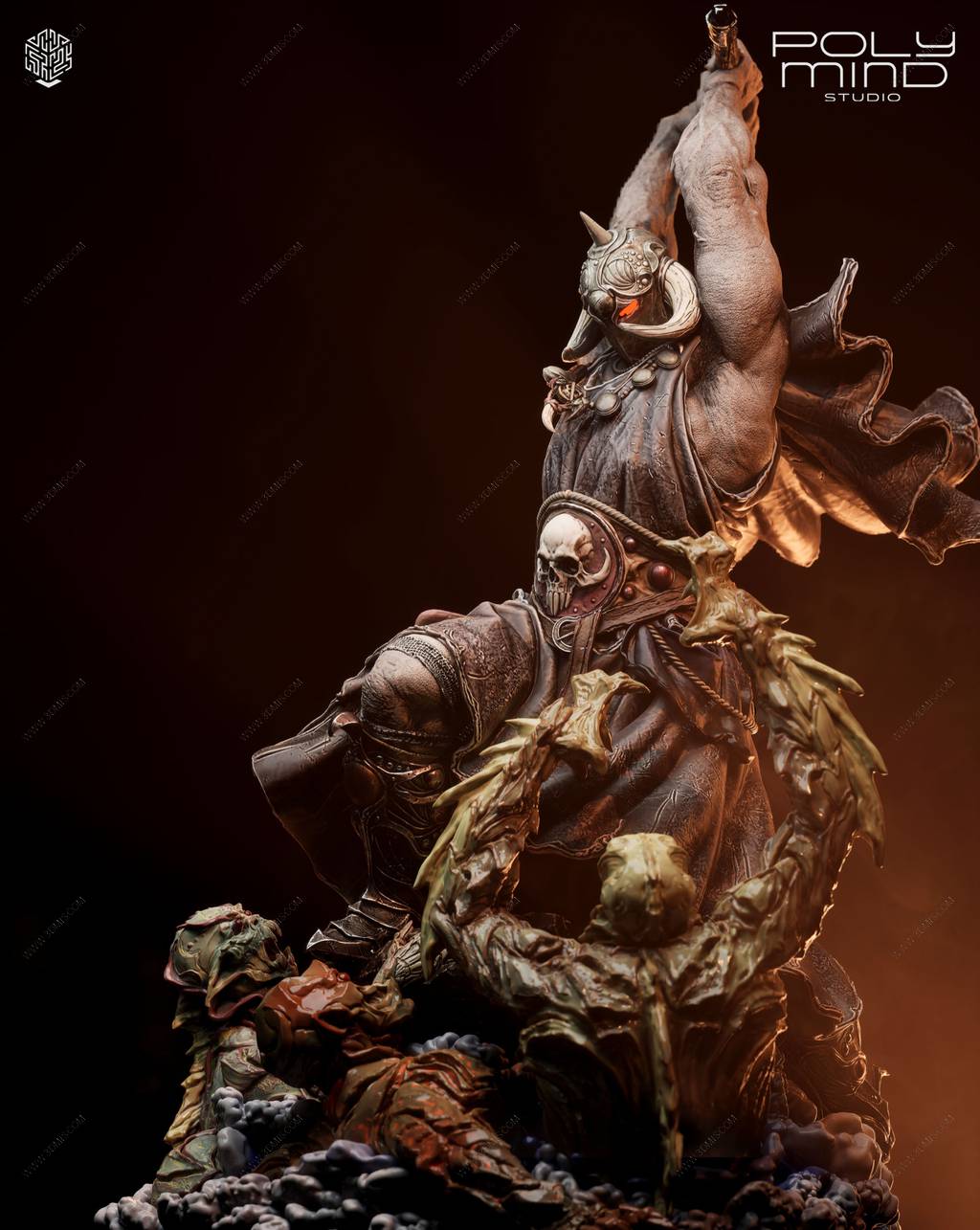 P站图纸印象馆 PolyMind 漫威 死亡使者 PolyMind 漫威 死亡使者