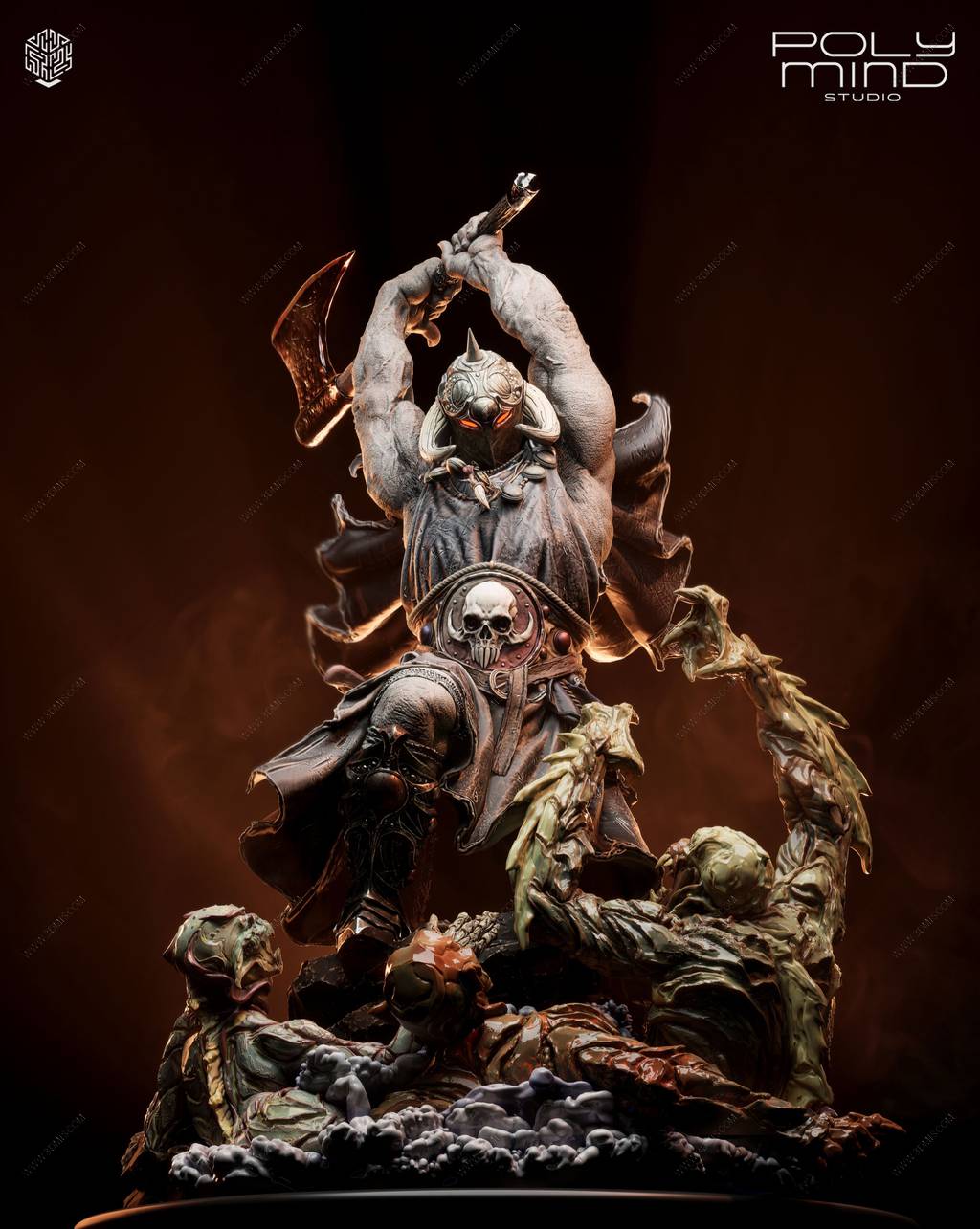 P站图纸印象馆 PolyMind 漫威 死亡使者 PolyMind 漫威 死亡使者