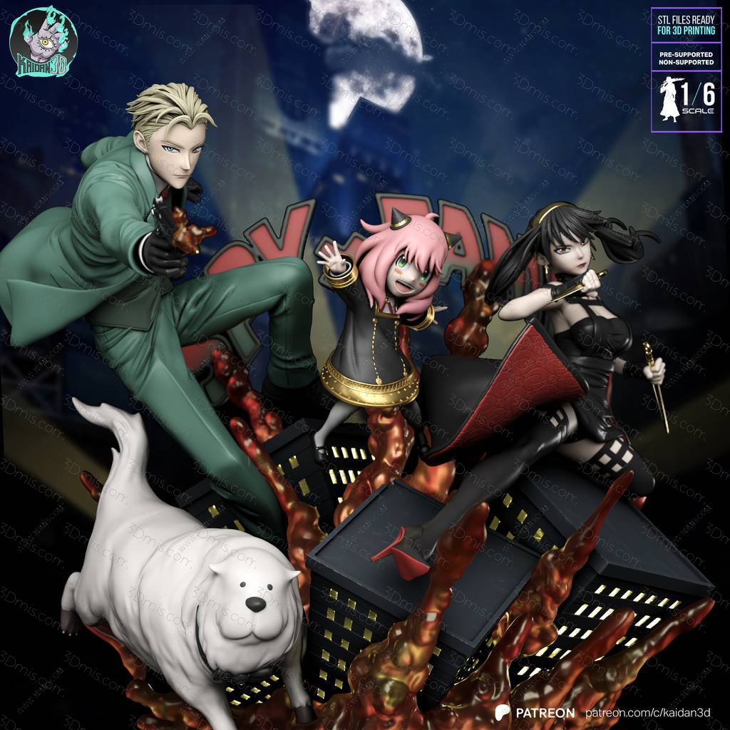 P站图纸印象馆 Kaidan 间谍过家家 约尔和洛伊德和阿尼亚 Kaidan 间谍过家家 约尔和洛伊德和阿尼亚