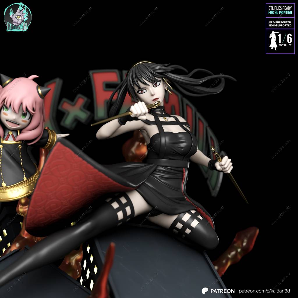 P站图纸印象馆 Kaidan 间谍过家家 约尔和洛伊德和阿尼亚 Kaidan 间谍过家家 约尔和洛伊德和阿尼亚