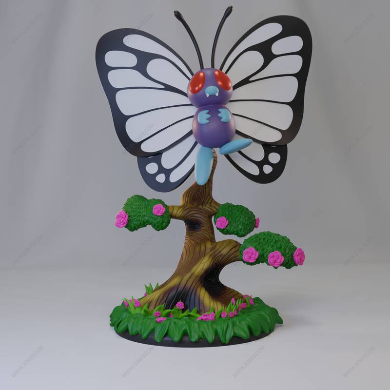 P站图纸印象馆 精灵宝可梦 巴大蝴 精灵宝可梦 巴大蝴