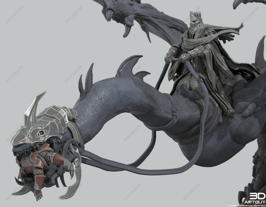 P站图纸印象馆 3DArtGuy 黑暗之王的坐骑 3DArtGuy 黑暗之王的坐骑