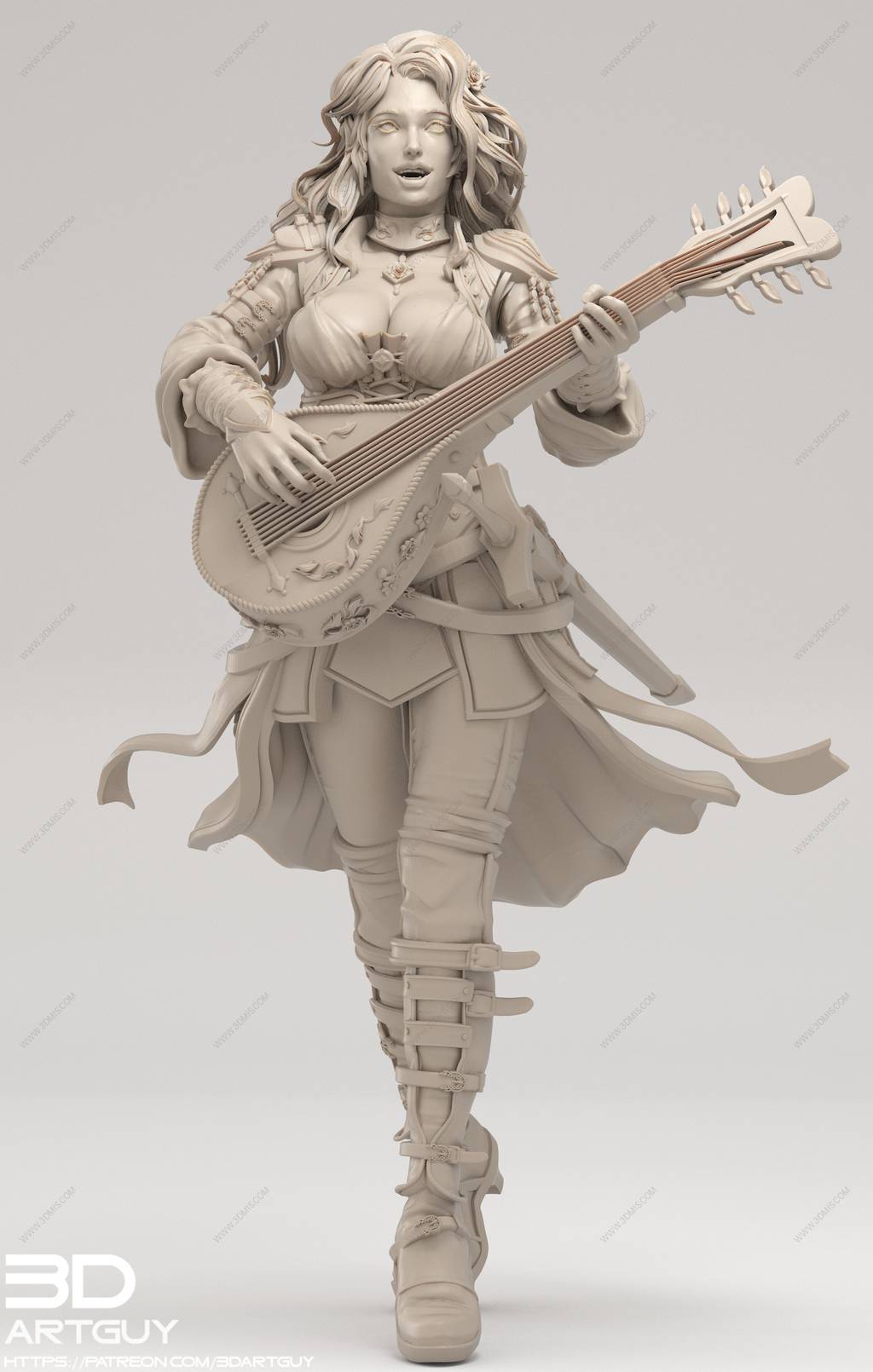 P站图纸印象馆 3DArtGuy 女吟游诗人 3DArtGuy 女吟游诗人