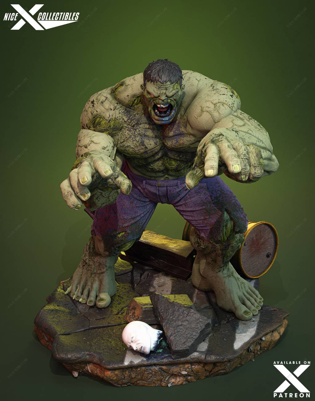 P站图纸印象馆 漫威 丧尸浩克 漫威 丧尸浩克