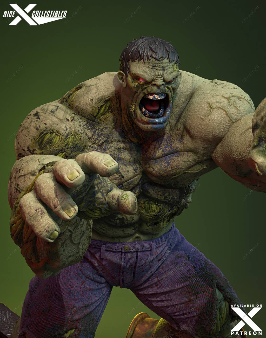 P站图纸印象馆 Nice X Collectibles 漫威 丧尸浩克 Nice X Collectibles 漫威 丧尸浩克