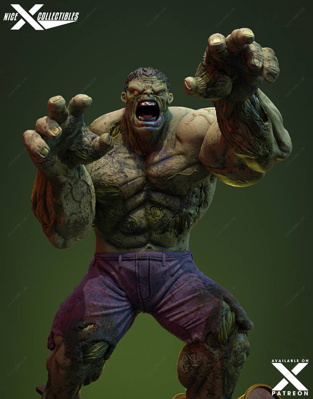 P站图纸印象馆 Nice X Collectibles 漫威 丧尸浩克 Nice X Collectibles 漫威 丧尸浩克