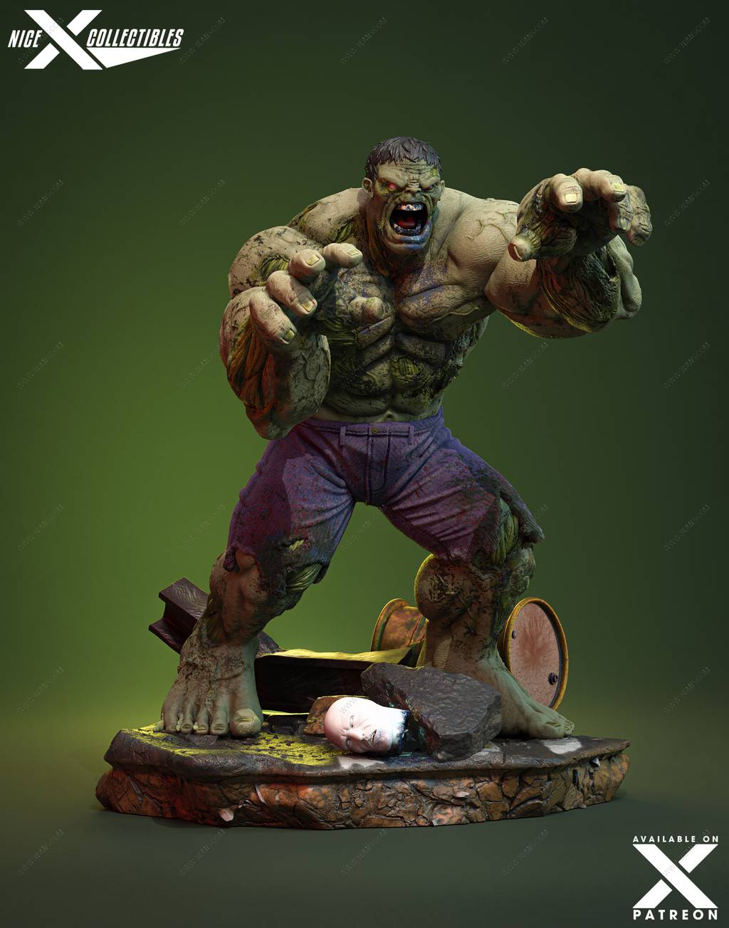 P站图纸印象馆 Nice X Collectibles 漫威 丧尸浩克 Nice X Collectibles 漫威 丧尸浩克
