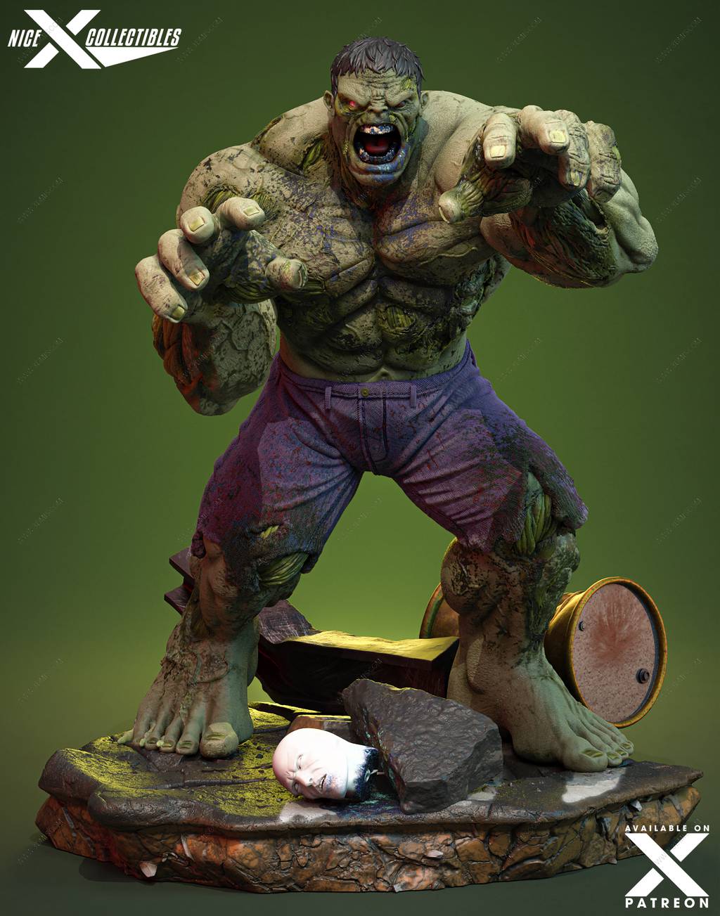 P站图纸印象馆 Nice X Collectibles 漫威 丧尸浩克 Nice X Collectibles 漫威 丧尸浩克