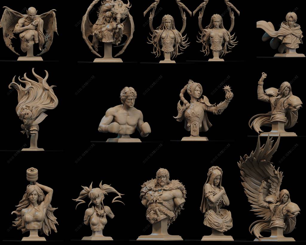 P站图纸印象馆 CA3D 2025年11月半身像合集 CA3D 2025年11月半身像合集