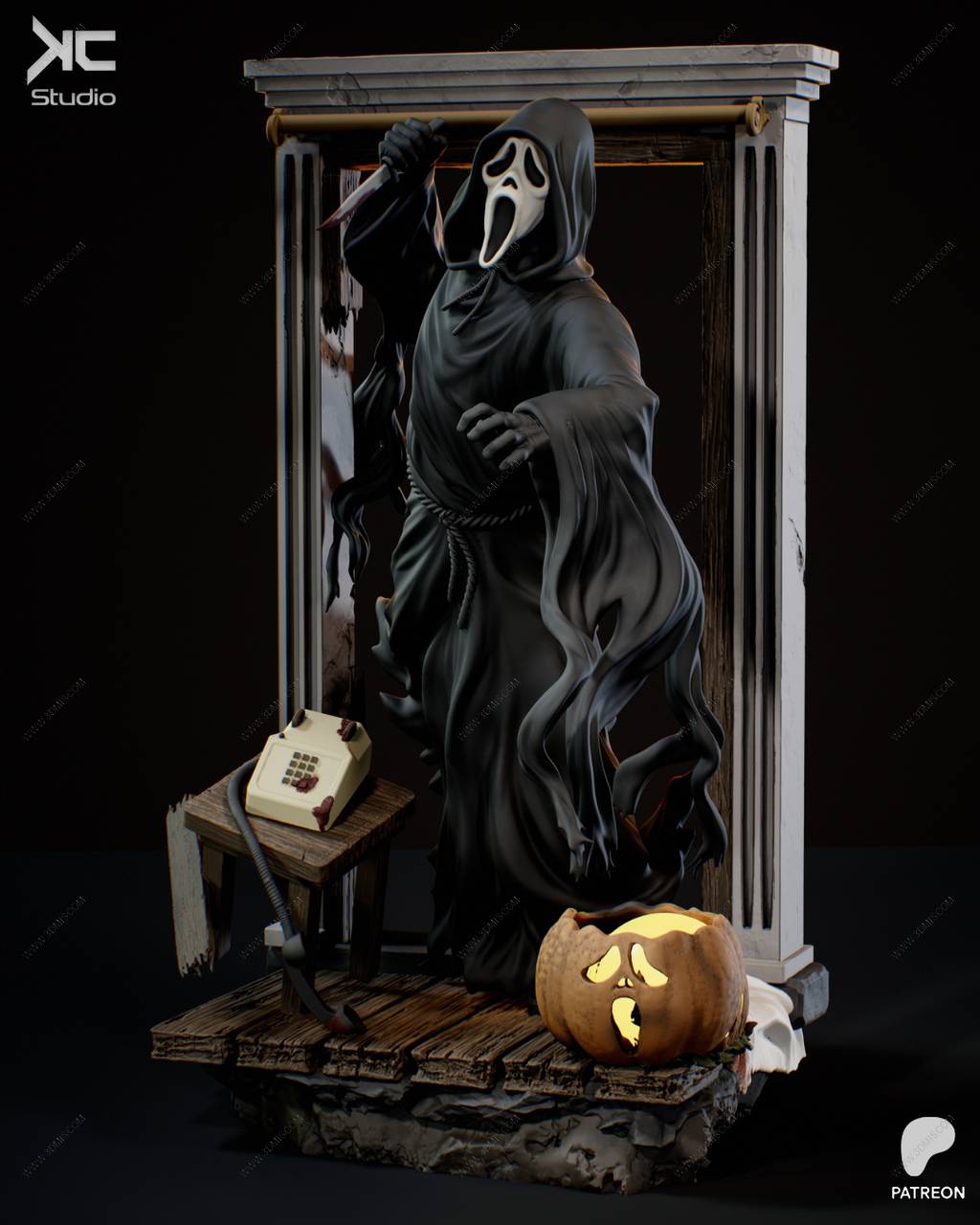 P站图纸印象馆 KcStudio 惊声尖叫 鬼脸杀手 KcStudio 惊声尖叫 鬼脸杀手