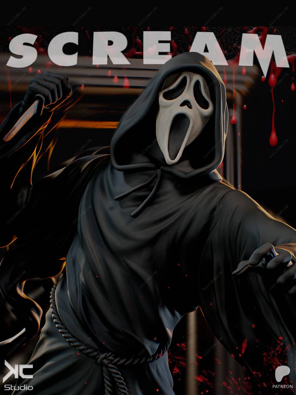 P站图纸印象馆 KcStudio 惊声尖叫 鬼脸杀手 KcStudio 惊声尖叫 鬼脸杀手