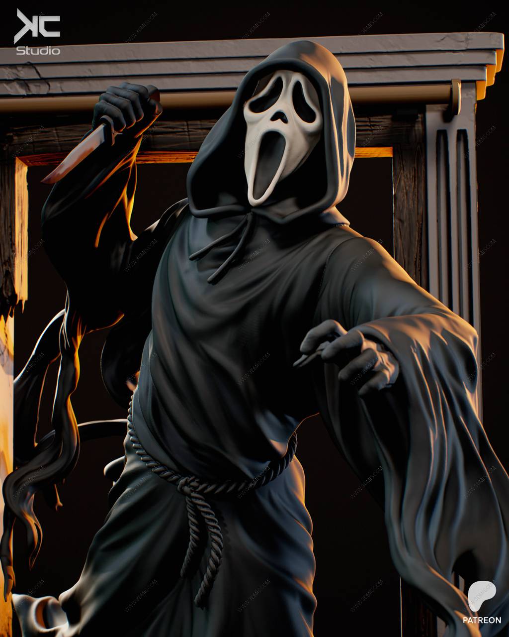 P站图纸印象馆 KcStudio 惊声尖叫 鬼脸杀手 KcStudio 惊声尖叫 鬼脸杀手