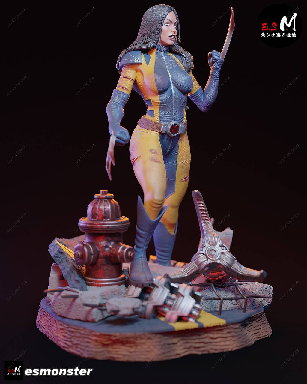 P站图纸印象馆 ESMonster 漫威 劳拉·金尼 ESMonster 漫威 劳拉·金尼