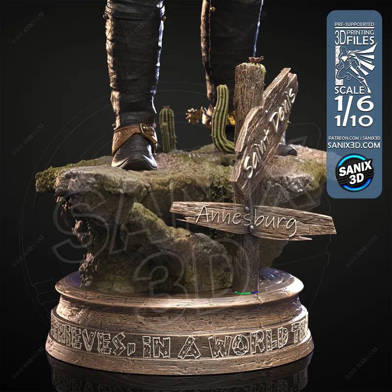 P站图纸印象馆 Sanix3d 荒野大镖客 亚瑟·摩根 Sanix3d 荒野大镖客 亚瑟·摩根