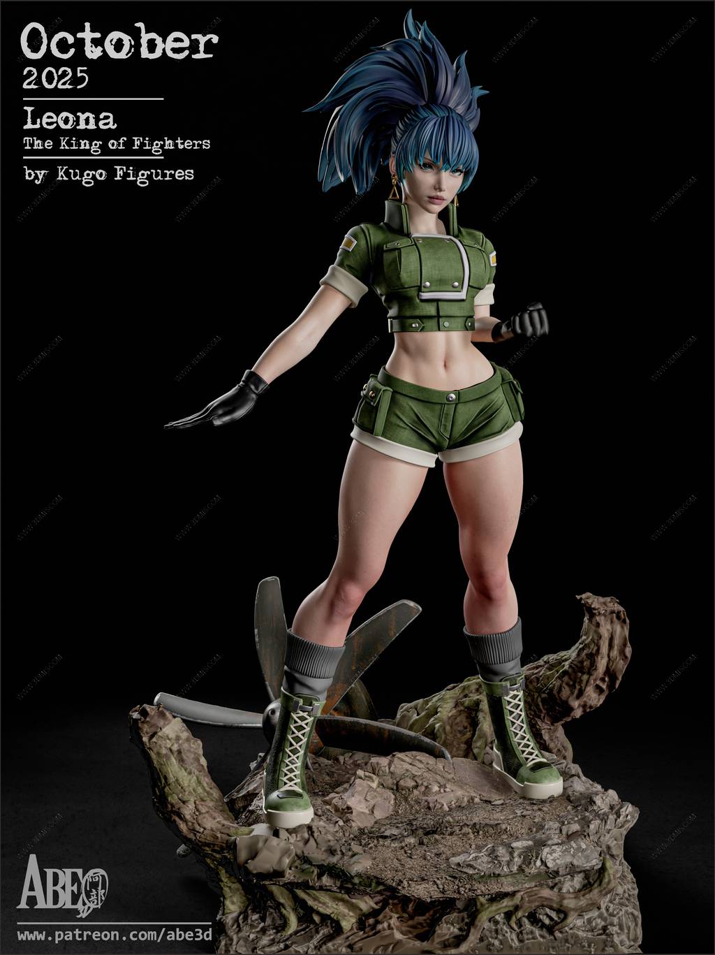 P站图纸印象馆 ABE3D 拳皇 莉安娜·哈迪兰 ABE3D 拳皇 莉安娜·哈迪兰