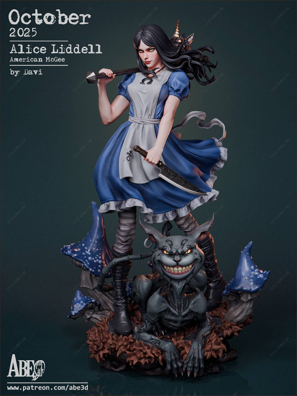 P站图纸印象馆 ABE3D 爱丽丝梦游仙境 爱丽丝·李道尔 ABE3D 爱丽丝梦游仙境 爱丽丝·李道尔