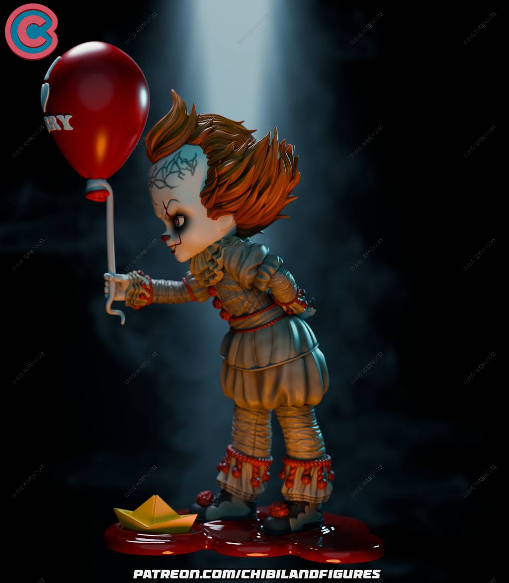 P站图纸印象馆 Chibi Land Figures 小丑潘尼怀斯 Chibi Land Figures 小丑潘尼怀斯