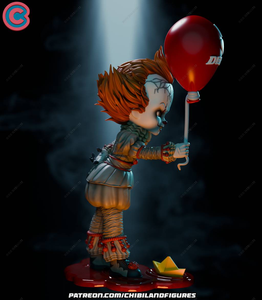 P站图纸印象馆 Chibi Land Figures 小丑潘尼怀斯 Chibi Land Figures 小丑潘尼怀斯