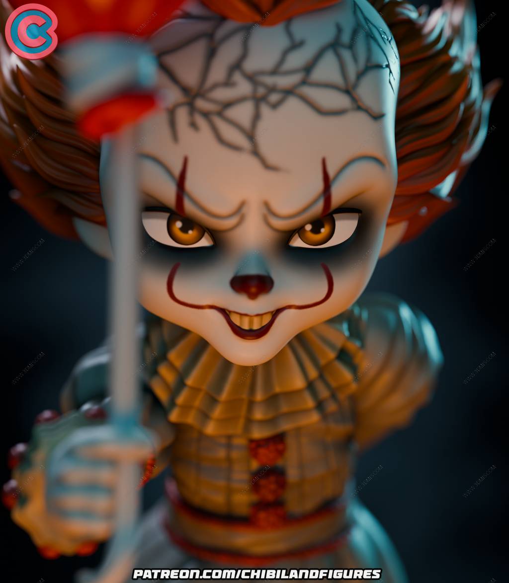 P站图纸印象馆 Chibi Land Figures 小丑潘尼怀斯 Chibi Land Figures 小丑潘尼怀斯