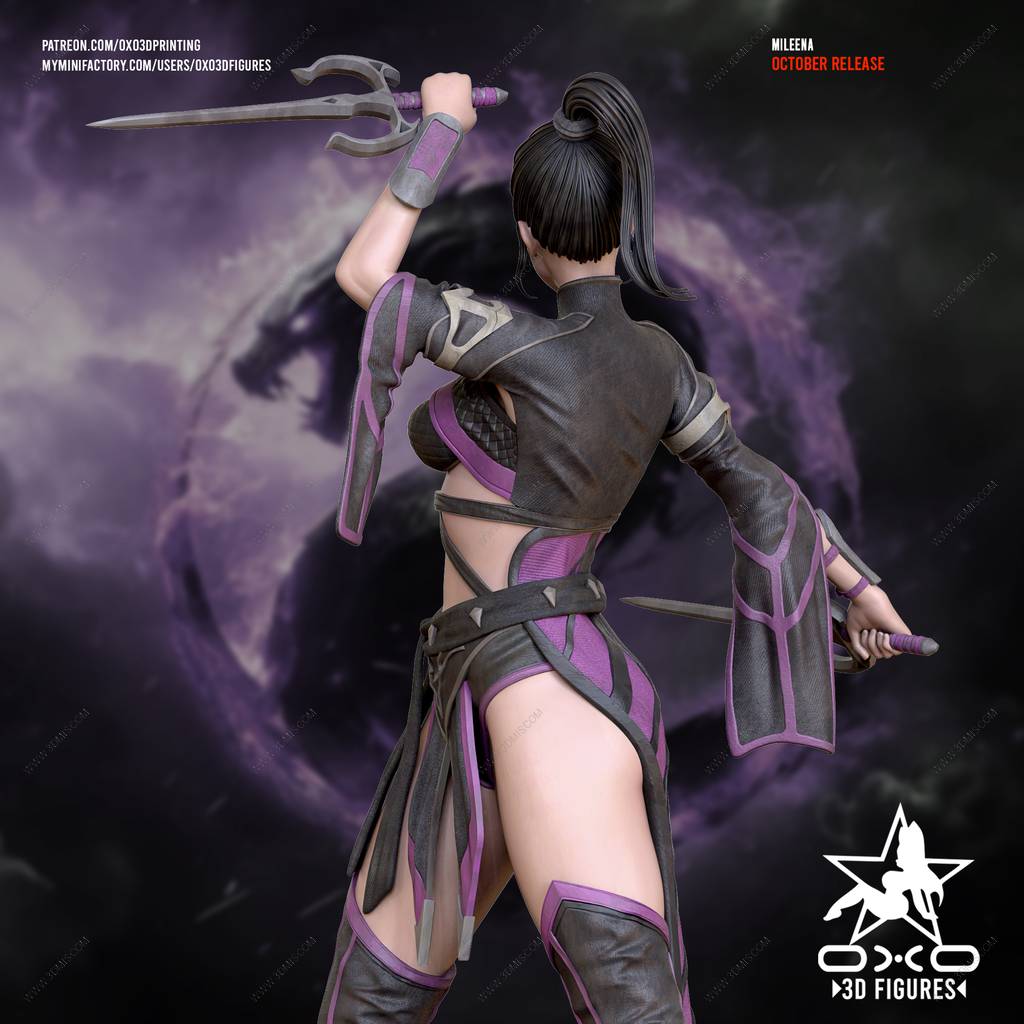 P站图纸印象馆 OXO3D 真人快打 美琳娜 OXO3D 真人快打 美琳娜