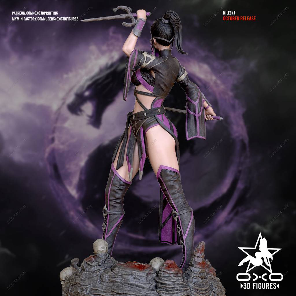 P站图纸印象馆 OXO3D 真人快打 美琳娜 OXO3D 真人快打 美琳娜