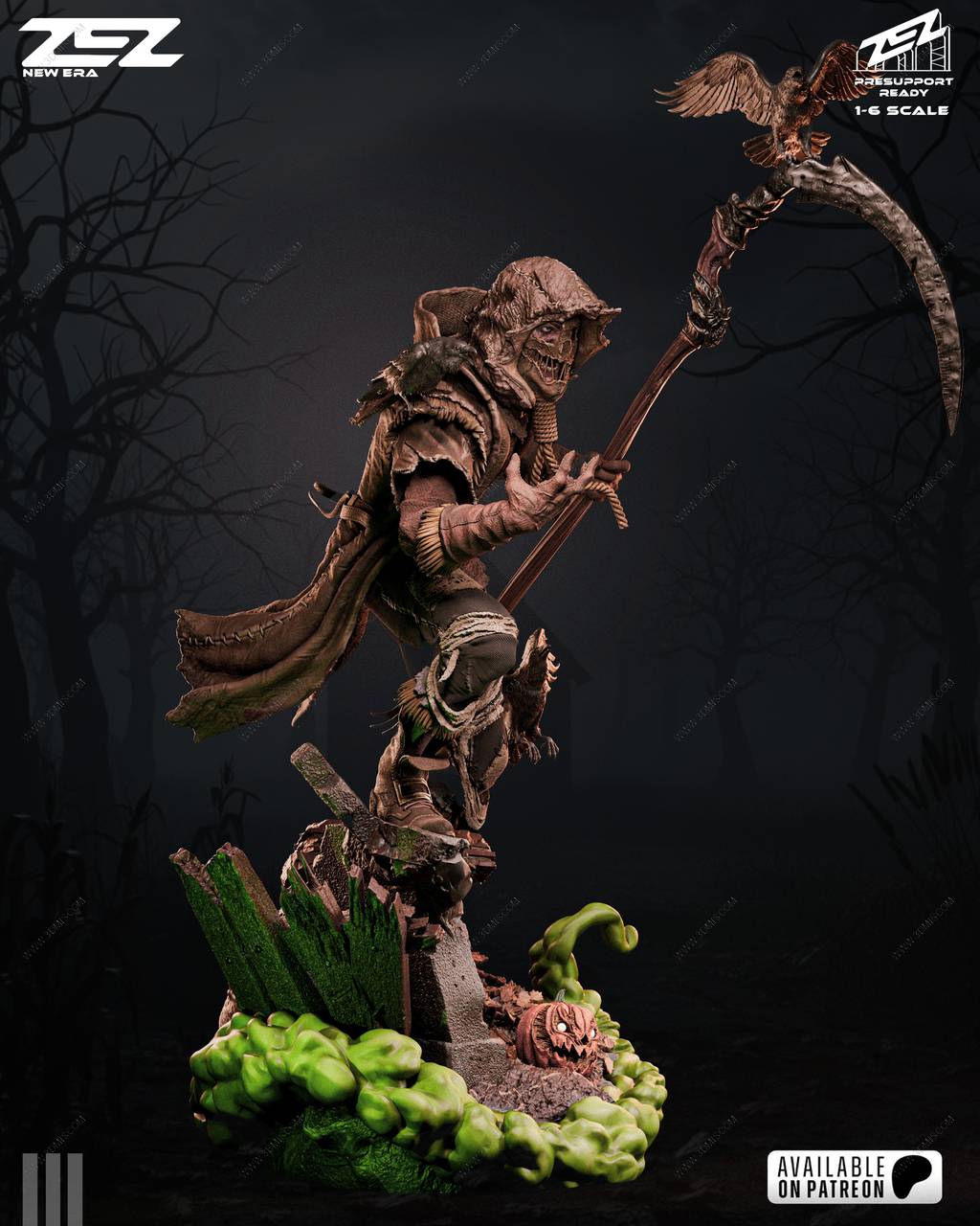 P站图纸印象馆 ZEZ STUDIOS DC漫画 稻草人 乔纳森·克雷 ZEZ STUDIOS DC漫画 稻草人 乔纳森·克雷