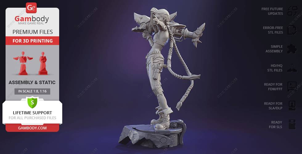 P站图纸印象馆 Gambody 英雄联盟 金克丝 Gambody 英雄联盟 金克丝