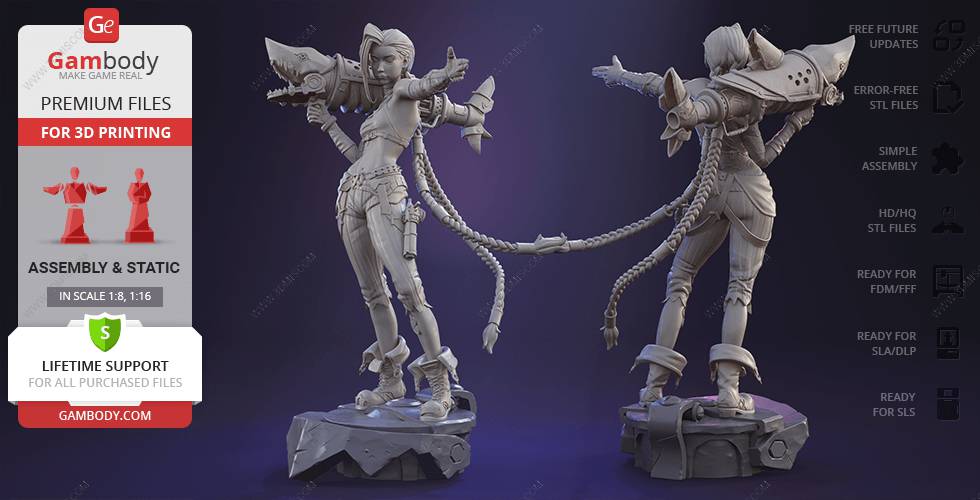 P站图纸印象馆 Gambody 英雄联盟 金克丝 Gambody 英雄联盟 金克丝