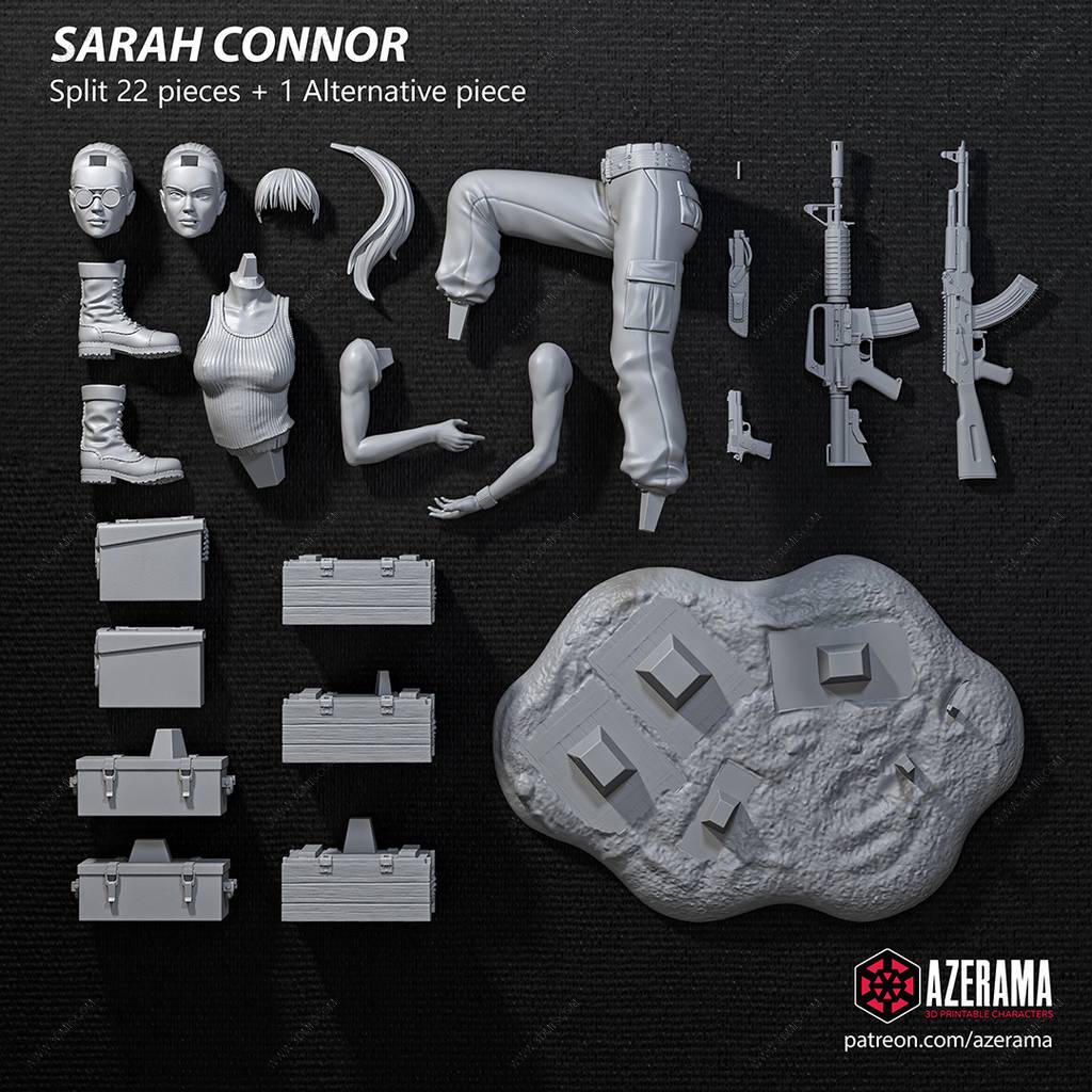 P站图纸印象馆 Azerama 终结者 莎拉·康纳 Azerama 终结者 莎拉·康纳