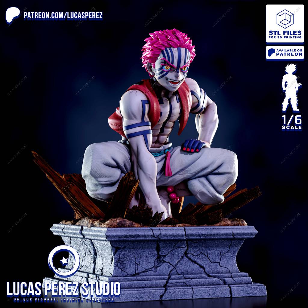 P站图纸印象馆 Lucas Perez 鬼灭之刃 猗窝座 Lucas Perez 鬼灭之刃 猗窝座