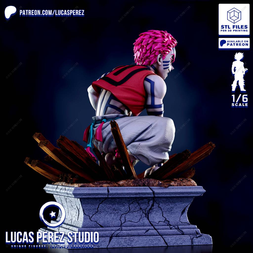 P站图纸印象馆 Lucas Perez 鬼灭之刃 猗窝座 Lucas Perez 鬼灭之刃 猗窝座