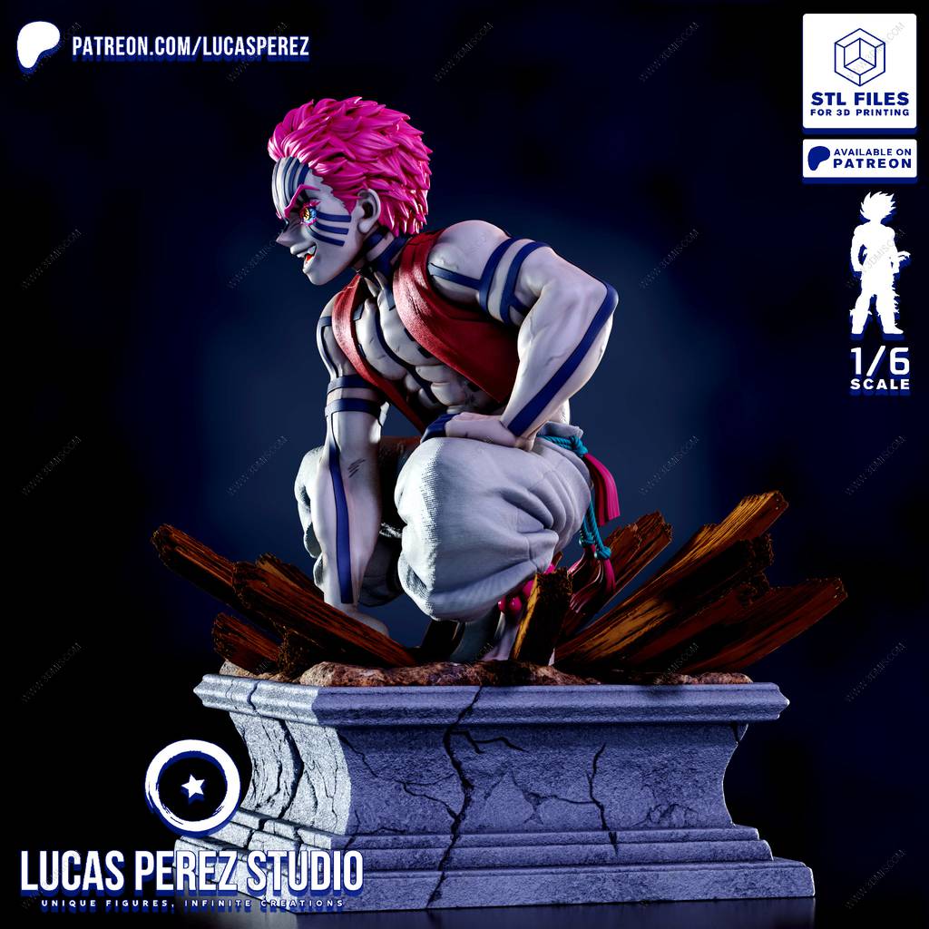 P站图纸印象馆 Lucas Perez 鬼灭之刃 猗窝座 Lucas Perez 鬼灭之刃 猗窝座