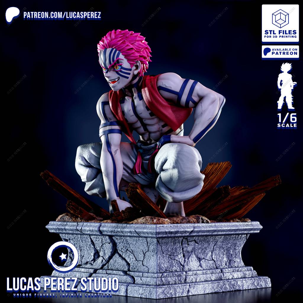 P站图纸印象馆 Lucas Perez 鬼灭之刃 猗窝座 Lucas Perez 鬼灭之刃 猗窝座