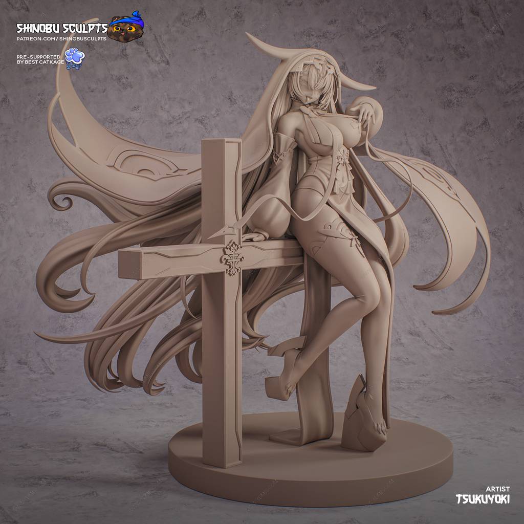 P站图纸印象馆 Shinobu Sculpts 碧蓝航线 迪盖·特鲁因 Shinobu Sculpts 碧蓝航线 迪盖·特鲁因