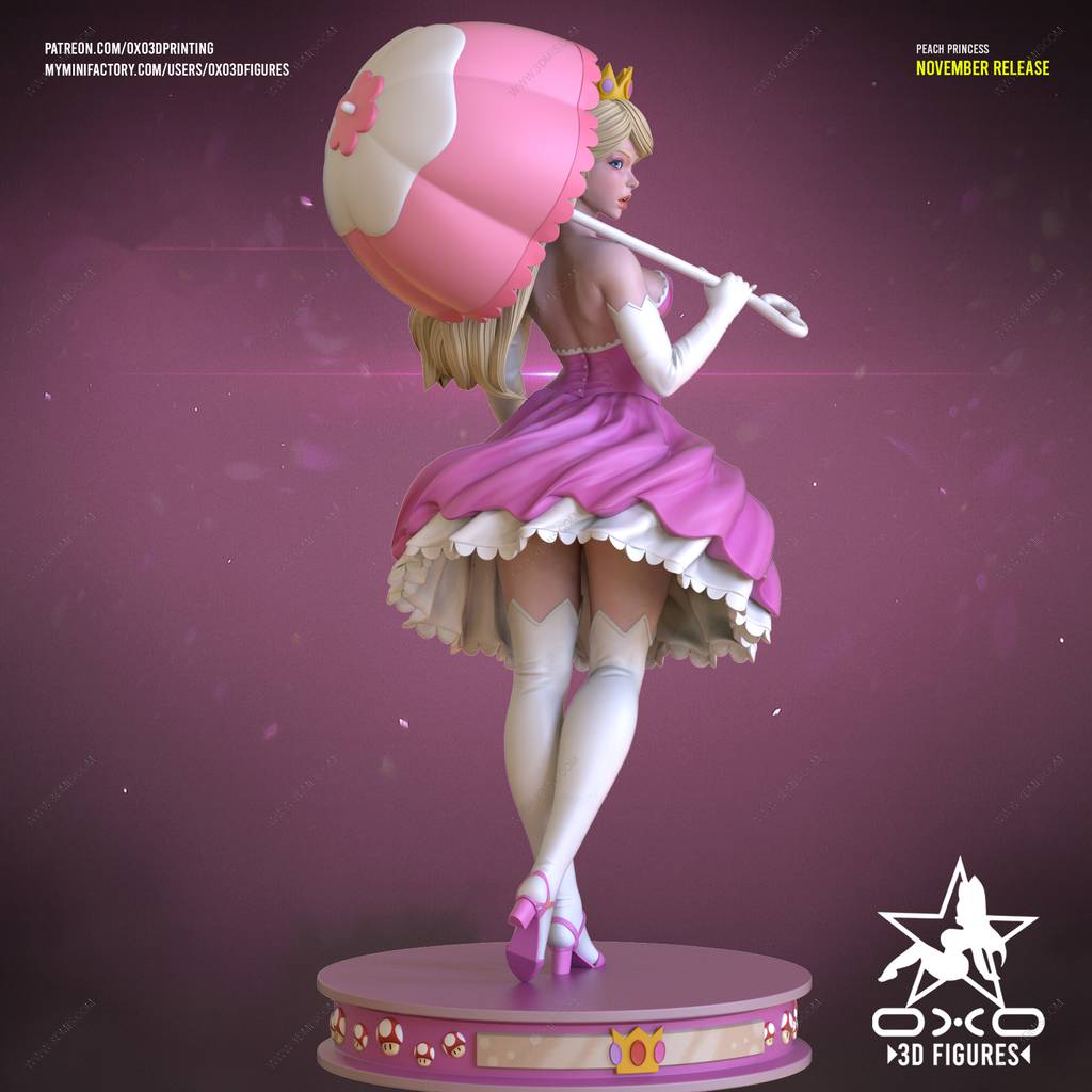 P站图纸印象馆 OXO3D 超级马力奥 碧姬公主 OXO3D 超级马力奥 碧姬公主