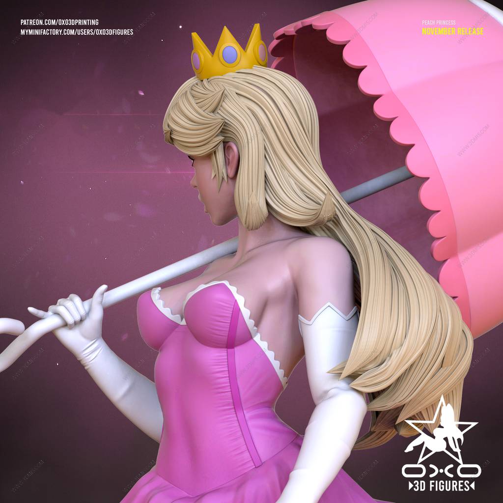 P站图纸印象馆 OXO3D 超级马力奥 碧姬公主 OXO3D 超级马力奥 碧姬公主