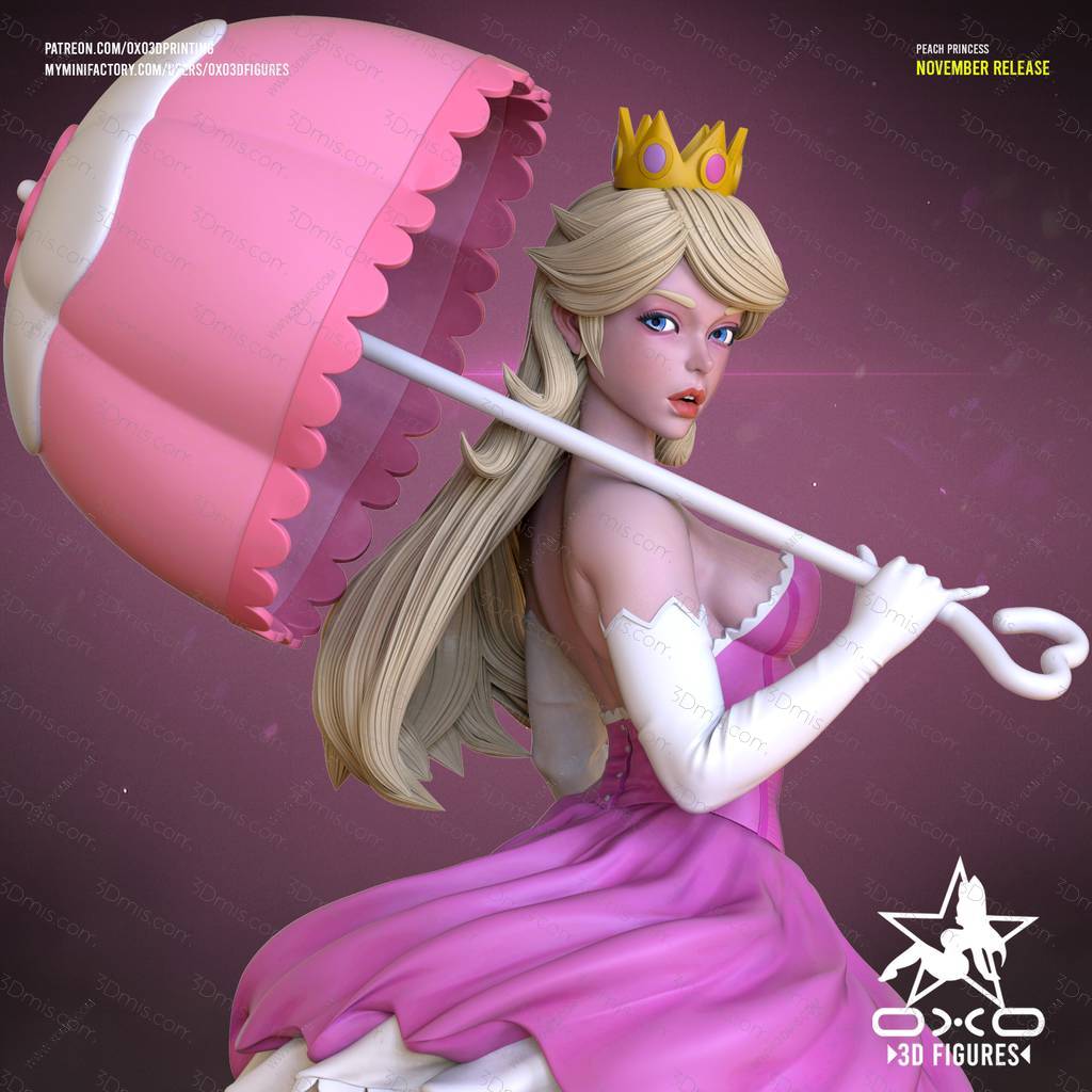 P站图纸印象馆 OXO3D 超级马力奥 碧姬公主 OXO3D 超级马力奥 碧姬公主